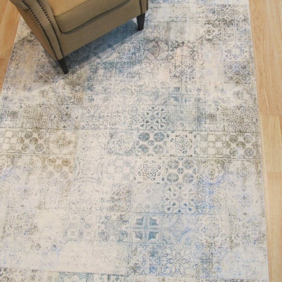Distressed Bohemian Mosaic Rug - Picture 4 of 5